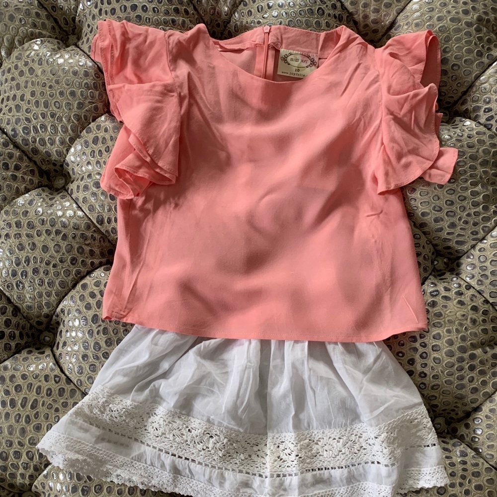 NWT Azul Kids Girls Ruffle Skirt Sz. med